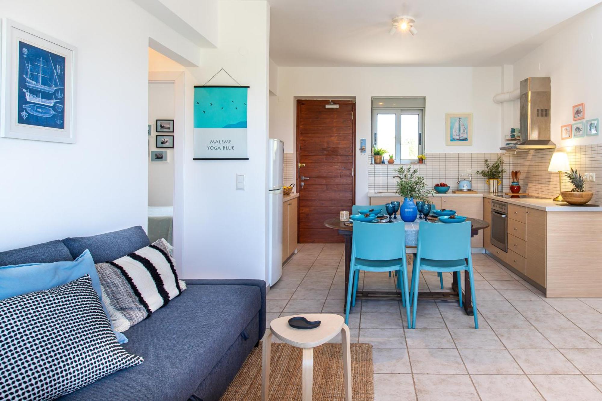 Maleme Yoga Blue Apartment Chania  Ngoại thất bức ảnh